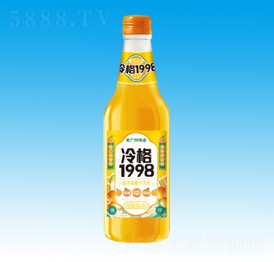 冷格1998桔子味果汁汽水-358ml