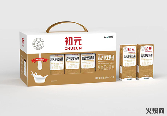 江中制藥初元高鈣堅果核桃植物蛋白飲品250mlX12盒 江中制藥初元高鈣堅果核桃植物蛋白飲品250mlX12盒