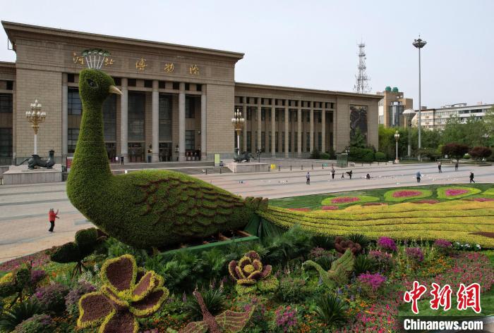 圖為航拍花壇。(無人機(jī)照片) 翟羽佳 攝