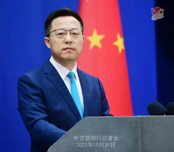 外交部發(fā)言人趙立堅(jiān)。 薛偉 攝