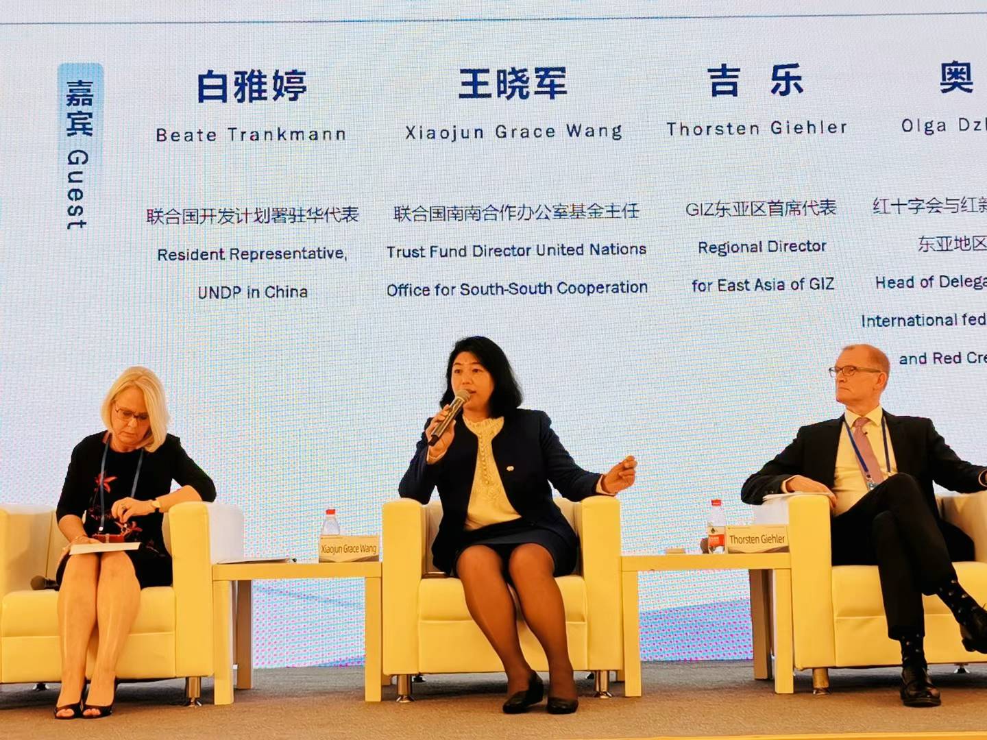 聯(lián)合國南南合作辦公室基金主任王曉軍出席全球共享發(fā)展行動(dòng)論壇首屆高級別會(huì)議分論壇討論。受訪者供圖