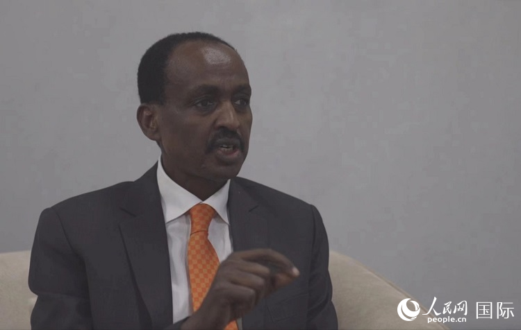 特肖梅·托加接受人民網(wǎng)專訪。人民網(wǎng)記者 劉寧攝