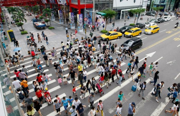 圖為信義商圈。圖片來(lái)源：臺(tái)灣“中時(shí)新聞網(wǎng)”。