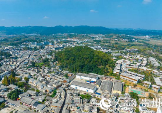 航拍舊州古鎮(zhèn)。人民網(wǎng) 陽(yáng)茜攝