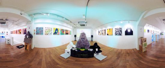 “大衛(wèi)猿”主題展覽現(xiàn)場。（主辦方供圖）