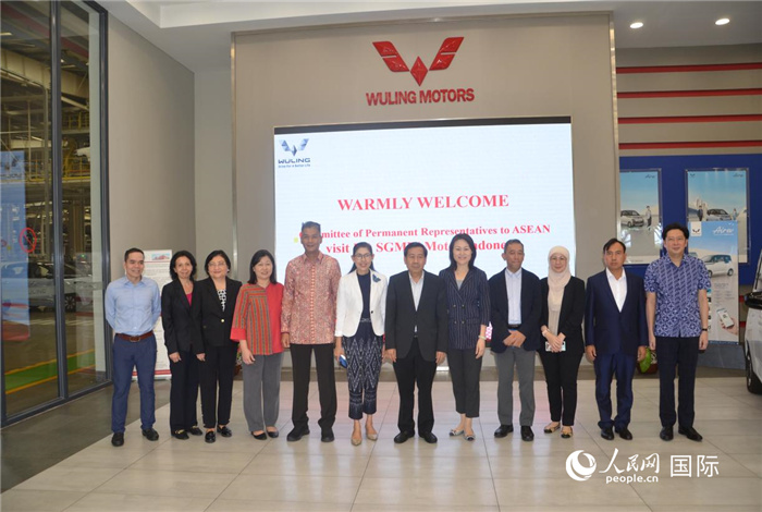 侯艷琪大使與東盟成員國常駐代表合影 人民網記者李培松攝