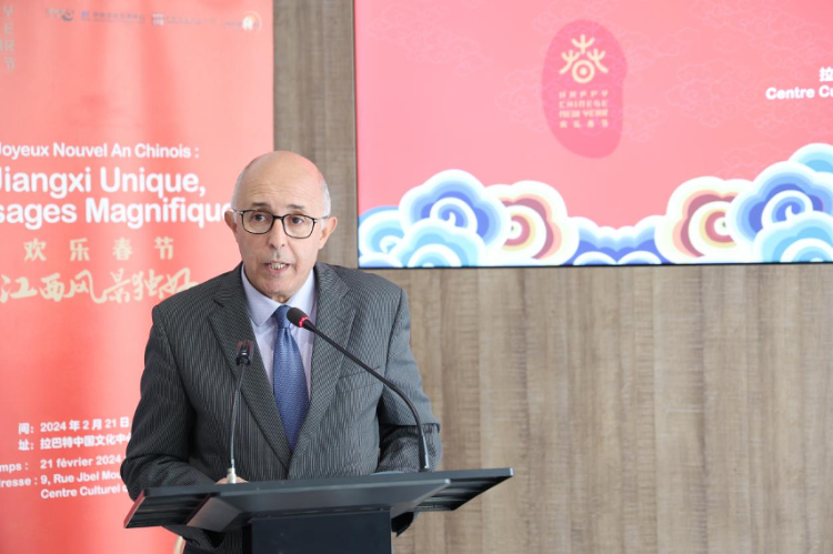 拉巴特文化藝術(shù)遺產(chǎn)復(fù)興協(xié)會(huì)主席德里希致辭。霍晶攝