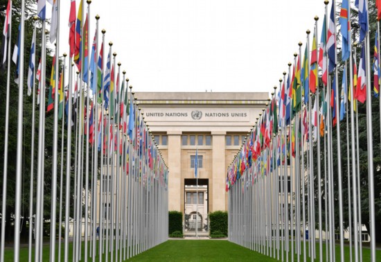 這是2023年5月21日在瑞士日內(nèi)瓦拍攝的聯(lián)合國(guó)萬(wàn)國(guó)宮。新華社記者連漪攝