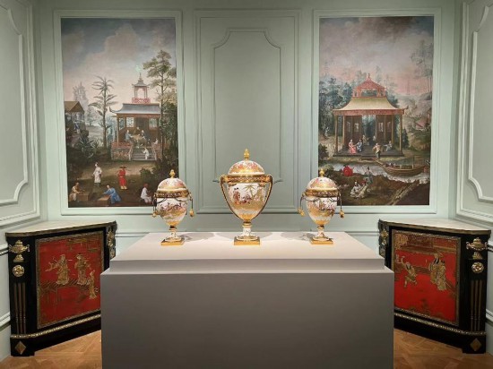 路易十五王后瑪麗·萊什琴斯卡的“中國(guó)人廳”。新華社記者徐壯 攝
