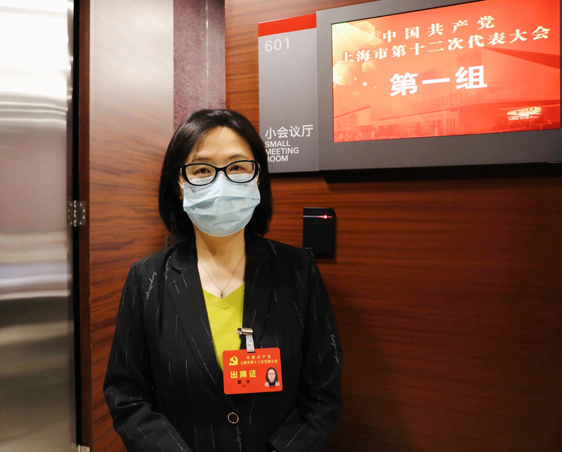 黨代表翟華。人民網(wǎng) 王文娟攝