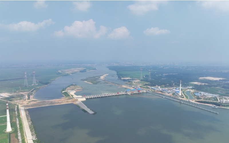 碾盤山水利水電樞紐工程。湖北省水利廳供圖