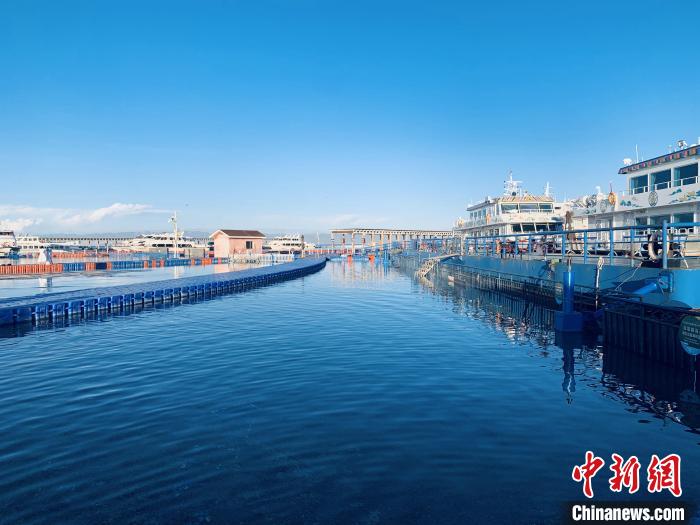 圖為青海湖一角。(資料圖) 張傲 攝