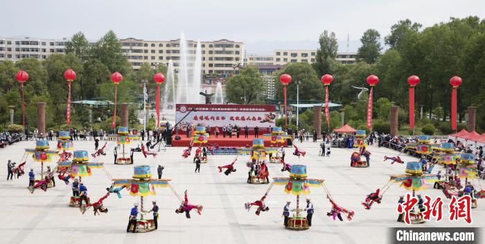 圖為青海省海東市非遺展示。(資料圖) 海東市文體旅游廣電局 供圖