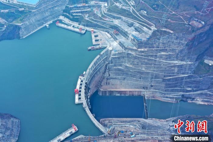 圖為白鶴灘水電站。　水電四局供圖