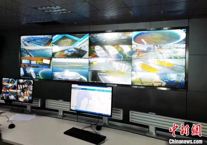 資料圖為生產(chǎn)平臺實時監(jiān)控視頻實現(xiàn)高速率、低時延回傳?！∏嗪Ｒ苿雍Ｄ戏止竟﹫D
