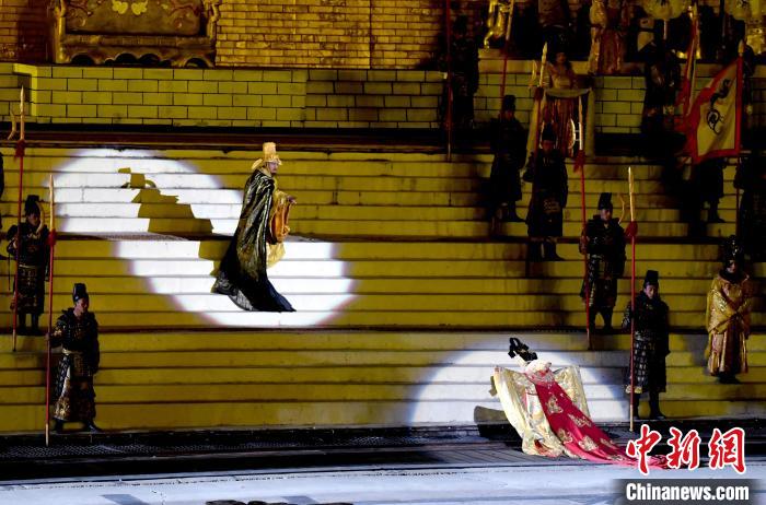 3月17日，西藏拉薩，《文成公主》大型史詩劇演出現(xiàn)場。　李林 攝