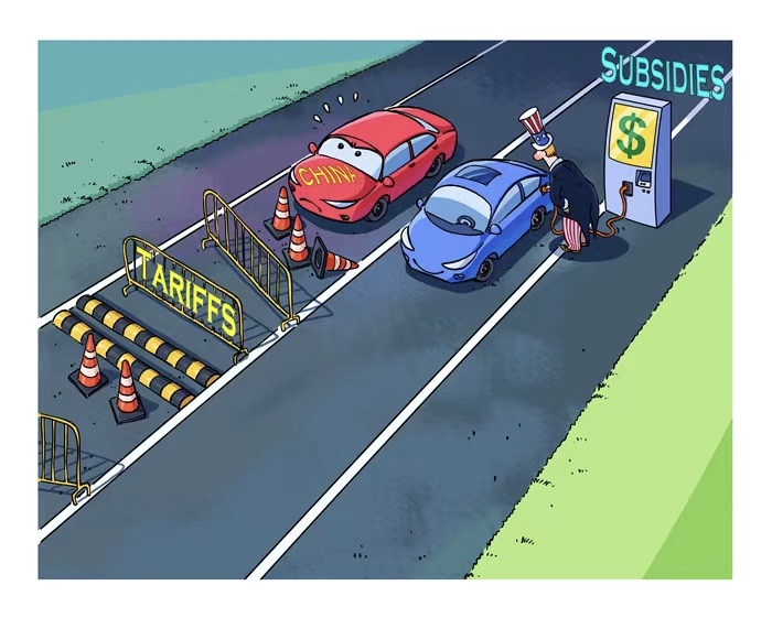 漫畫作者：馬宏亮（人民網(wǎng)版權(quán)圖片，未經(jīng)授權(quán)請勿轉(zhuǎn)載。）