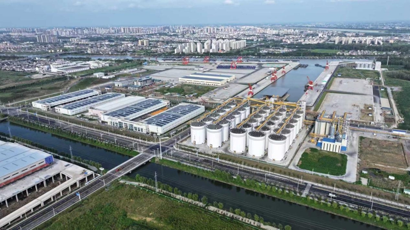 航拍黃碼港產(chǎn)業(yè)園。蔣童攝