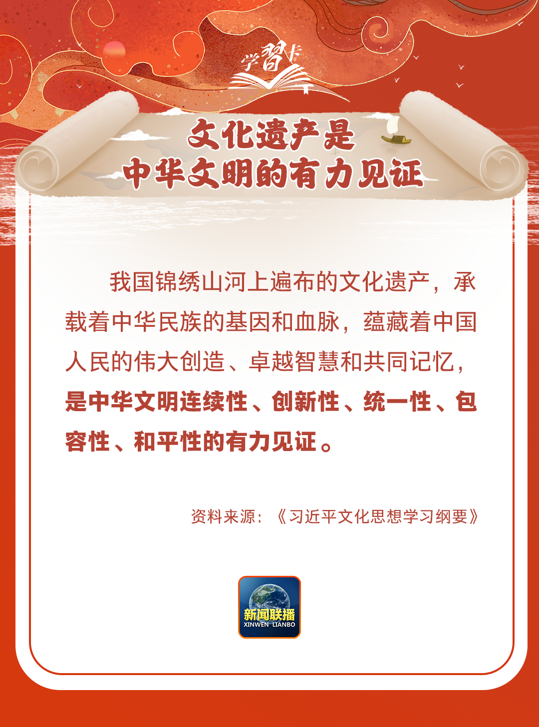 學(xué)習(xí)卡丨守護(hù)好中華民族的文化瑰寶！