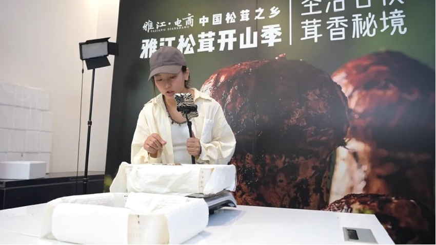 直播現(xiàn)場。雅江外宣供圖