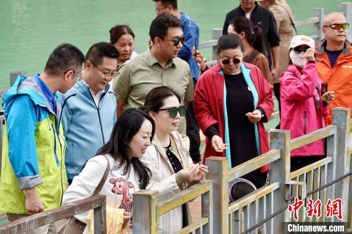 全國(guó)新的社會(huì)階層人士服務(wù)團(tuán)考察林芝巴河鎮(zhèn)生態(tài)保護(hù)項(xiàng)目?！∧岈?shù)┰龉﹫D