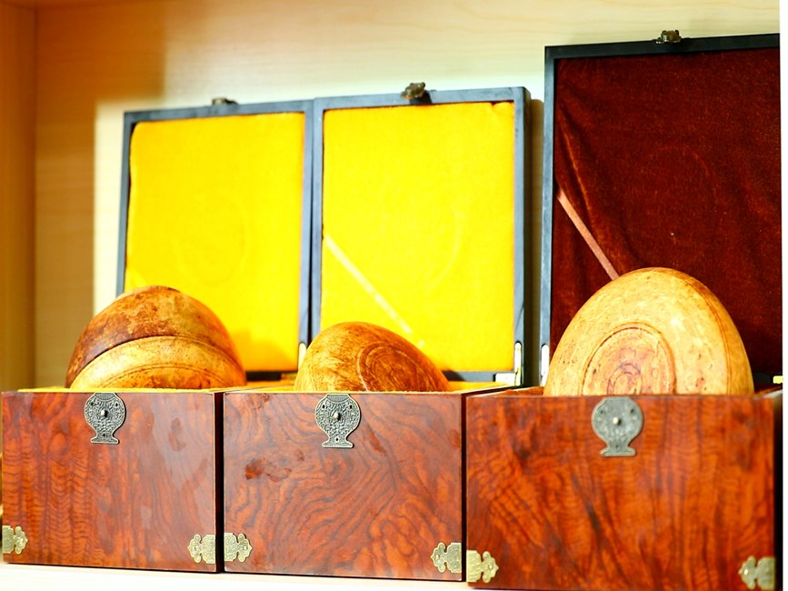 藏地木碗成品。