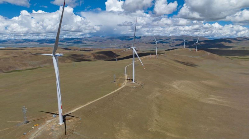 西藏措美哲古風電場。受訪者供圖