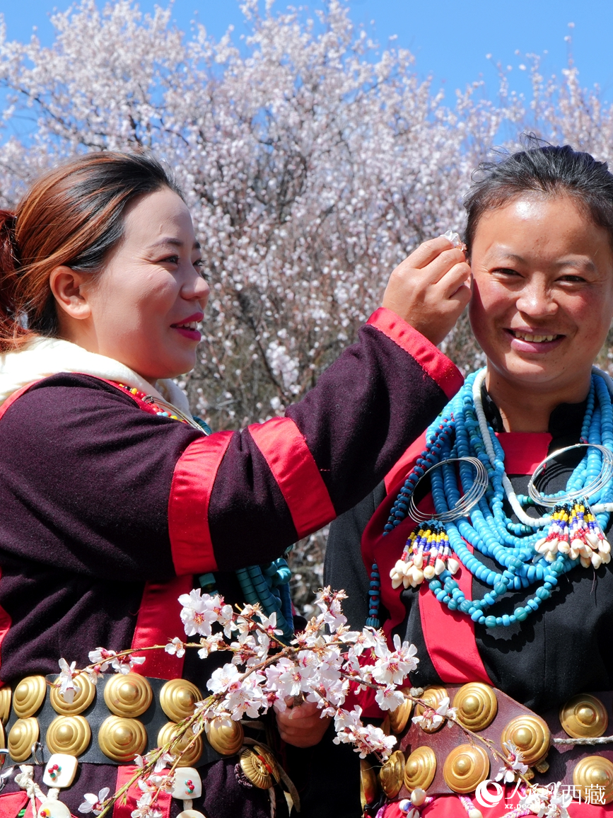 西藏米林：非遺霓裳映桃花【4】