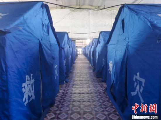 那曲火車站集中健康監(jiān)測點?！≈袊F路青藏集團有限公司拉薩車務段 供圖