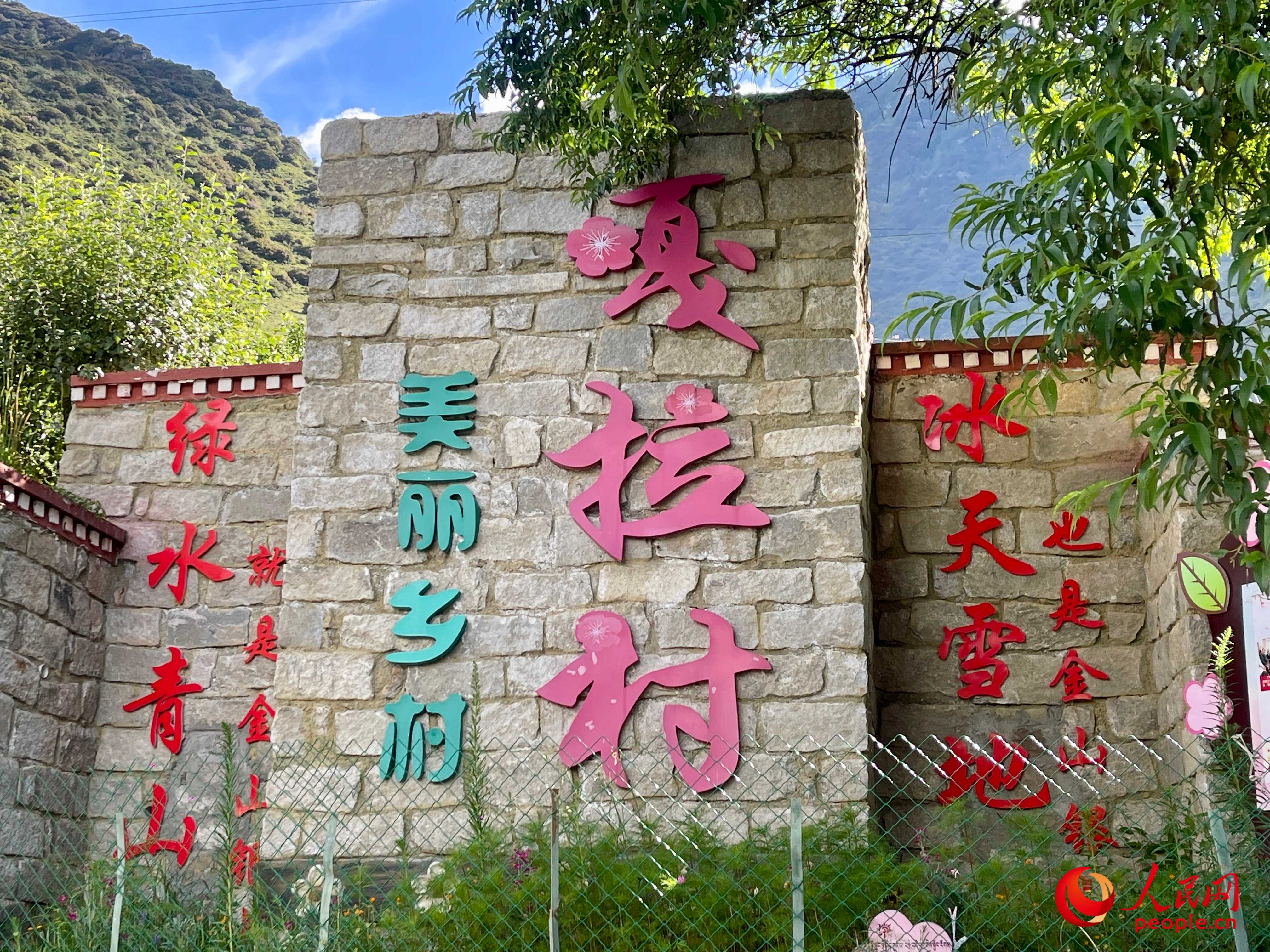 林芝鎮(zhèn)嘎拉村。人民網(wǎng) 周靜圓攝