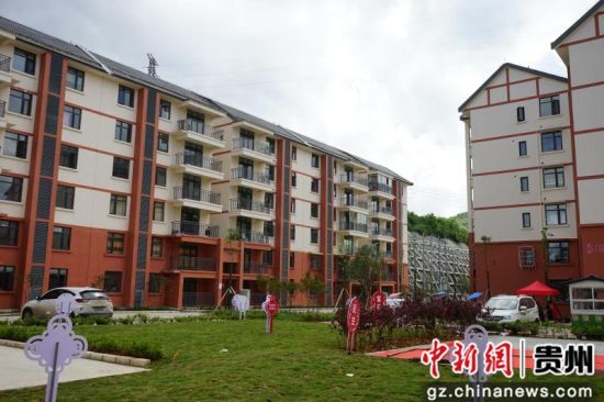 清鎮(zhèn)市2018年易地扶貧搬遷安置點一角。