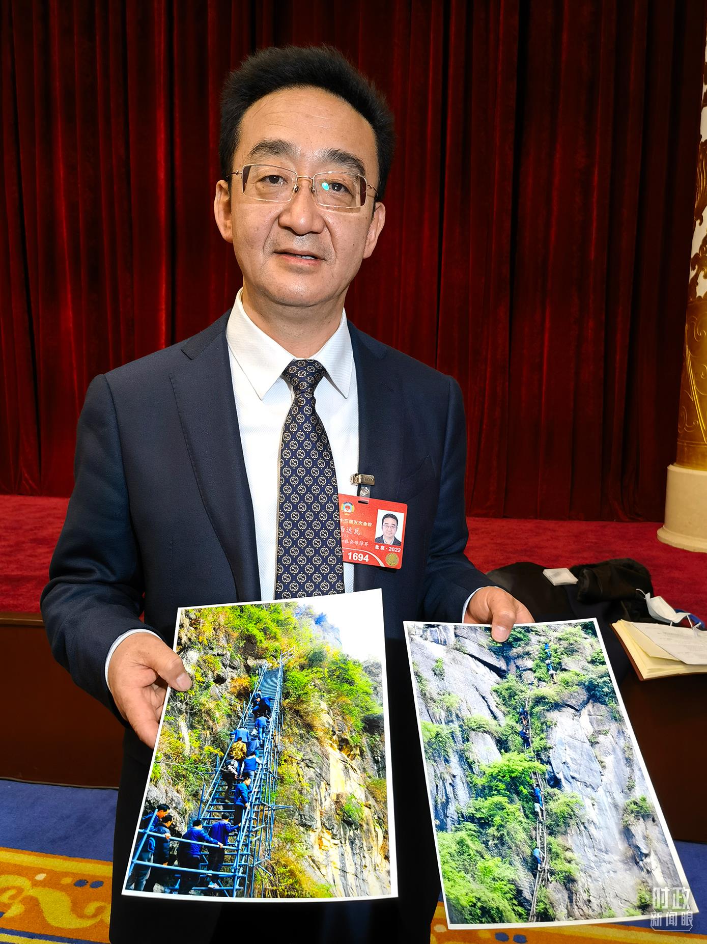 益西達(dá)瓦委員。（總臺(tái)央視記者賈林拍攝）